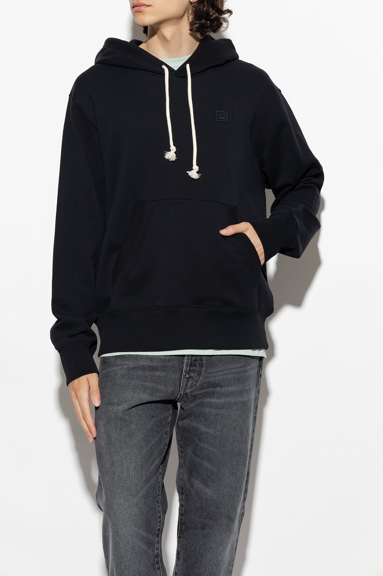 Acne studios shop face patch hoodie